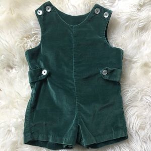 Vintage green velveteen Jon Jon 12 mo Christmas